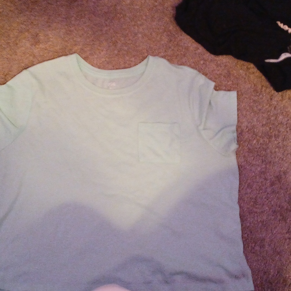light green t shirt